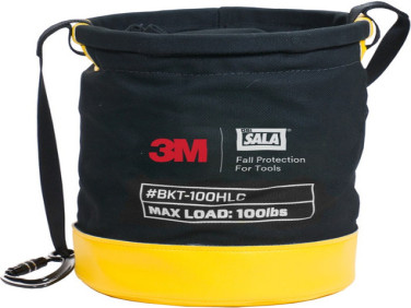 3M DBI-SALA Safe Bucket, 100 lb. Load Rated, Drawstring, Heavy Duty Canvas Material
