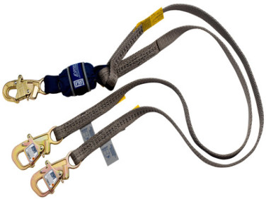 3M DBI Sala 1246075 Force 2 Tie-Back 100% Tie-Off Shock Absorbing Lanyard, 6 ft Length