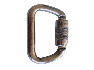 DBI Sala Saflok Stainless Steel Carabiner, 11/16 inch gate opening, 3600 lbs. Self Closing-Locking Gate, Mfg# 2000127