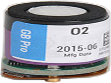 GasBadge Pro O2 Sensor, Oxygen, Measuring Range 0-30% Vol, Industrial Scientific Mfg# 17124983-3