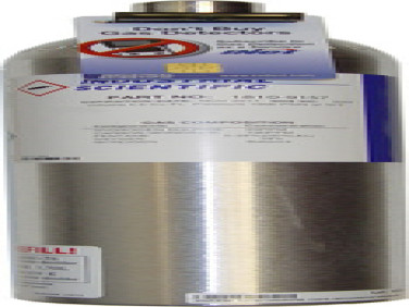 Industrial Scientific 18109081 Calibration Gas, 116 Liter, 25 ppm Ammonia NH3, Hazmat