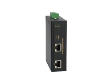 IGP-0102 ,Industrial Gigabit POE Injector, 802.3at PoE+, 36W, Power input 12-56V DC