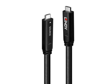 Lindy 8m USB 3.2 Gen 1 & DP 1.4 Type C Hybrid Cable