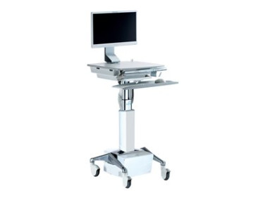 ALTUS Clio - C3 Powered LCD Cart - cart - for LCD display/keyboard/mouse/CPU/notebook - shark gray