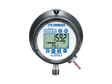 Omega Digital Pressure Gauge with Optional Output and Alarms