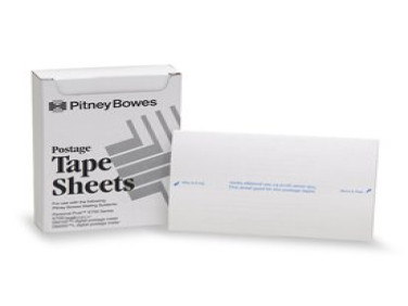 Pitney Bowes Postage Tape Sheets for mailstation, DM100 Series, SendPro® Mailstation, SendPro® C, SendPro® +
