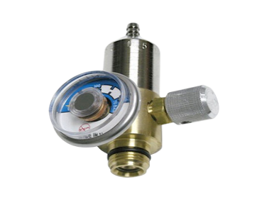 RKI 0.5LPM Regulator with Gauge and Knob